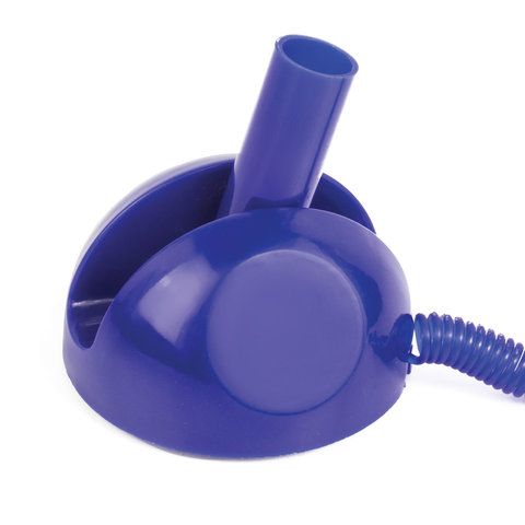 Ручка шариковая настольная синяя на пружинке на подставке STOP PEN 1/100/500