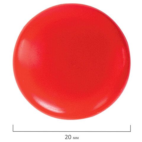 Магниты STAFF, диаметр 20 мм, 8 шт., цвета ассорти, в блистере, 1/12/240