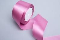 Лента атласная 50мм 23м брусничная 1/4