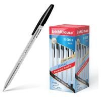 Ручка шариковая черная 1мм Erich Krause R-301 Classic 1/50/400