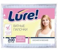 Ватные палочки (200шт) пакет LURE 1/48