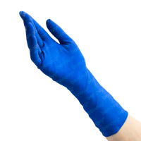 Перчатки смотровые нест сверхпрочные латекс синие High Risk  XL 26 гр Benovy 25/250 