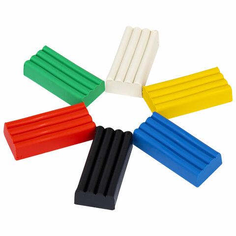 Пластилин 06цв 90г со стеком Веселая такса ПИФАГОР 1/56