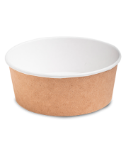Контейнер бумажный супница 1300мл d-185 крафт OSQ ROUND BOWL (крышка 462851) 35/210