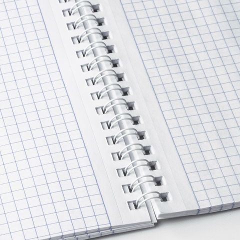 Блокнот 60л А5 146х205мм клетка гребень перфорация на отрыв, лакированный, BRAUBERG Синий, 4/16