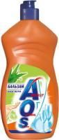 Средство жидкое для мытья посуды 900мл AOS Бальзам Алоэ вера 1/12