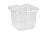 Контейнер ПЭТ 300мл (93х93х69) СпК-0909 Квадрат стакан прозрачный ПолиЭр 50/500