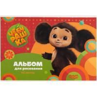 Альбом для рисования 40л А4 скоба обложка картон Мульти-Пульти Чебурашка 1/5/35