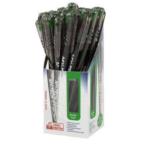 Ручка шариковая масляная PENSAN My-Tech ЗЕЛЕНАЯ игольчатый узел 0,7мм линия 0,35мм 1/25