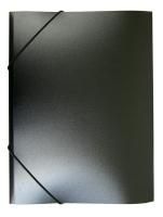 Папка на резинках Бюрократ черная корешок30 мм 1/60