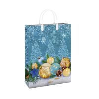 НГ Сумка пластиковая (30х40)-150 Краски зимы Интерпак 1/40