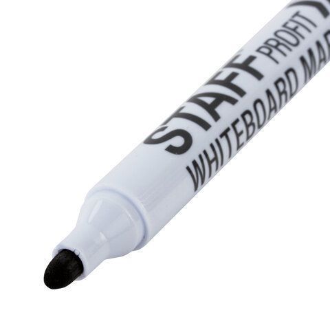 Маркер для доски черный 2,5мм круглый наконечник STAFF PROFIT 1/12