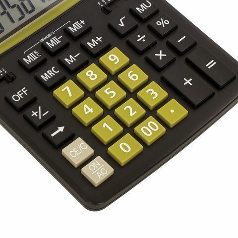 Калькулятор настольный BRAUBERG EXTRA-12-BKOL 12 разр двойное пит 206x155 мм 1/20