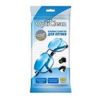 Салфетки влажные OptiClean (20) для оптики 1/180