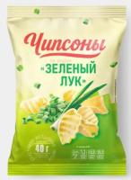 Продукты, Чипсоны чипсы со вкусом зеленого лука 40 г 1/28