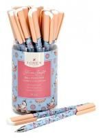 Ручка шариковая масляная синяя 0,5мм круглый корп ultra-soft touср LOREX ILLEGALLY CUTE UNICORN 1/24