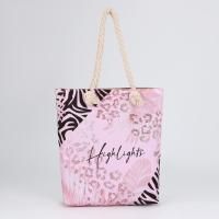 Сумка шоппер без молнии 35х40х10см Highlights розовая 1/53