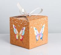 Подарочная коробка 12х12х12см Порхай от счастья 1/1