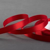 Лента атласная 25мм 25м красная 5/5
