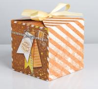 Подарочная коробка 12х12х15см Много поводов для счастья 1/1