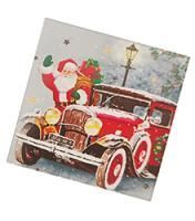 НГ Салфетки (33х33) 3-сл Дед Мороз приехал (20) 1/12