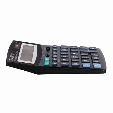 Калькулятор настольный STAFF STF-888-12 (200х150 мм) 12 разрядов двойное питание 1/10/40