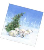 НГ Салфетки (33х33) 3-сл Новогодние хлопоты (20) 1/12