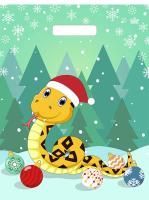 НГ Пакет с вырубной ручкой (31х40)-60 Символ мудрости 50/500