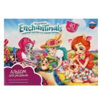 Альбом для рисования 40л А4 офсет Энчантималс Умка 1/20
