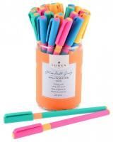 Ручка шариковая масляная синяя 0,5мм LOREX NEON Slim Soft 1/24