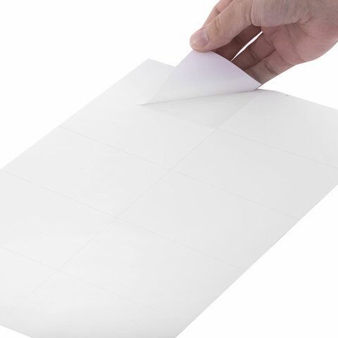 Этикетка самоклеящаяся 105х57мм 50л 10этикеток белая TANEX 1/20 (клиент)