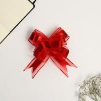 Бант-бабочка 5см красный с органзой 1/10/5000