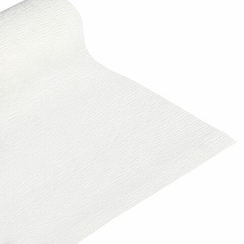 Бумага гофрированная креповая 50см х2,5м белая BRAUBERG  32г/м 1/10/200