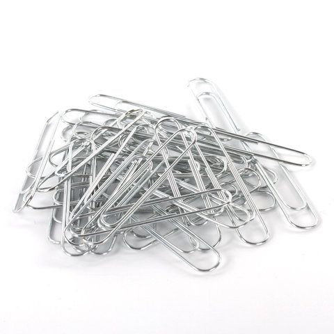 Скрепки 50мм 50шт оцинкованные BRAUBERG 1/10/300