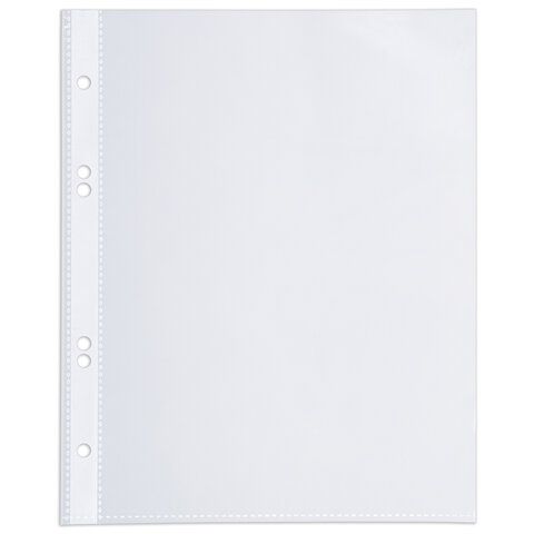 Перфофайлы А5 100шт вертикальные (148х210 мм) 35 мкм BRAUBERG 1/20