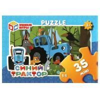 Пазл детский 35 элементов Синий трактор 1/32