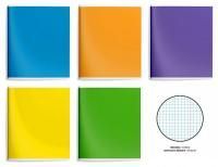 Тетрадь 48л А5 клетка мелованный картон Однотонные Неон Schoolformat 4/96