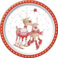 НГ Тарелка бумажная d-230мм Жители севера 10шт 1/48