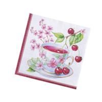 Салфетки (33х33) 3-сл Bouquet Вишневый чай (20) 1/12