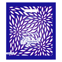 Пакет с вырубной ручкой (37х33)-95 Цветочный Нео-Пак 25/500