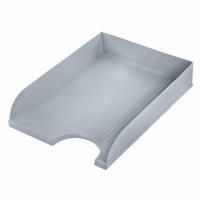 Лоток горизонтальный для бумаг 350х253х65мм серый Standard Brauberg 1/20
