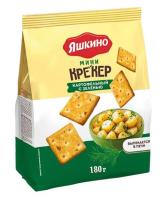 Продукты, Яшкино Крекер мини картофельный с зеленью 180г 1/24