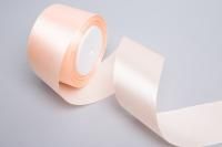 Лента атласная 50мм 23м персиковая 1/4