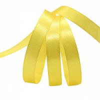 Лента атласная 15мм 25м лимонная 1/10