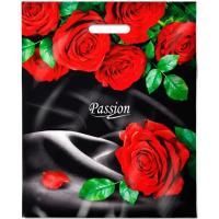 Пакет с вырубной ручкой (38х47)-60 Страсть 50/500