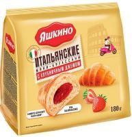 Продукты, Яшкино Круассаны мини с вар.сгущ. 180гр. 1/8 Продукты, Яшкино Круассаны мини с вар.сгущ. 180гр. 1/8