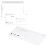 Конверты Е65 110х220мм 80 г/м2 отрывная полоса STRIP Куда-Кому 1000/1000