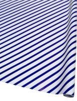 Бумага подарочная Синяя полоса на белом 70х100см глянец 70г/м 10/10