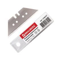 Лезвия для ножей 18мм 5шт BRAUBERG форма-трапеция в пласт пенале 1/10