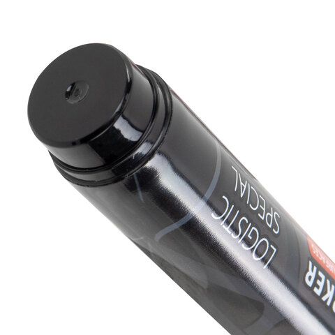 Маркер перманентный черный 1-3мм круглый наконечник BRAUBERG LOGISTIC SPECIAL 1/12/1152 (Клиент)